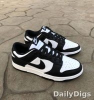 Чёрно-белые кроссовки в стиле Nike Dunk Low