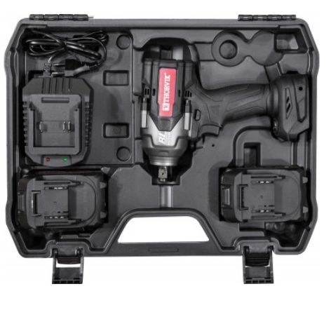 Гайковерт ударный 2500Нм аккумуляторный бесщёточный 1"DR, 2Акб 20V/8Aч, Thorvik BWI20525