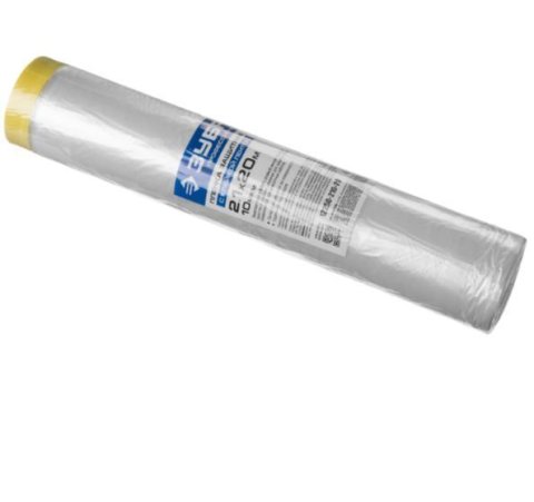 Пленка защитная 2,1х20м с клейкой лентой, HDPE, 10мкм, ЗУБР 12250-210-20