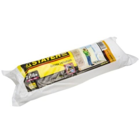 Пленка защитная 2х50м, HDPE в рулоне, 7мкм, STAYER 1225-07-50