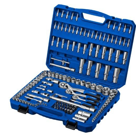 Торцовые головки 4-32мм, 1/4", 1/2", 3/8" 151 предмет, ЗУБР 27637-H150_z01