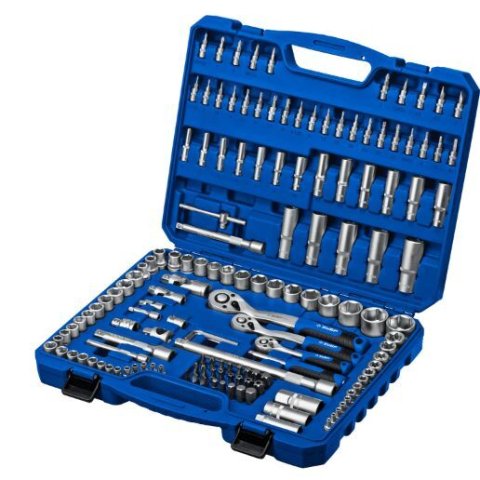Торцовые головки 4-32мм, 1/4", 1/2", 3/8" 151 предмет, ЗУБР 27637-H150_z01