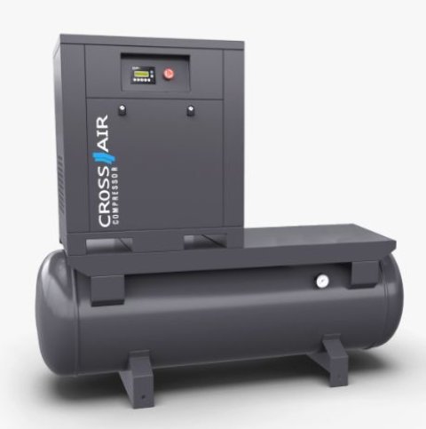 Винтовой компрессор 0.7м3/мин, ресивер 300л, 8 Бар, 5,5кВт, CROSSAIR CA5.5-8GA-300