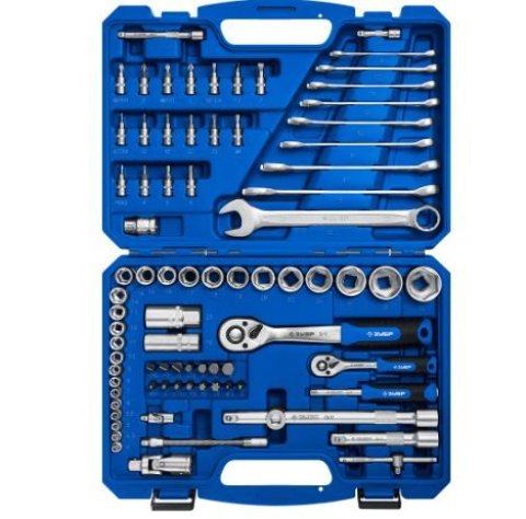 Торцовые головки 4-32мм, 1/2", 1/4", ключи комбинир. 8-22мм, ЗУБР 27635-H82_z01