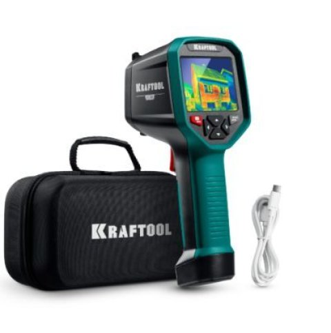 Тепловизор от -20грС до +550грС, дисплей 3,5", питание LiIon GTC 500, KRAFTOOL 45751
