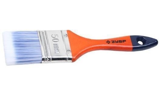 Кисть плоская 75мм искусственная щетина, деревянная ручка, ЗУБР 4-01007-075
