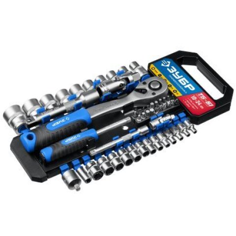Торцовые головки 4-14мм 1/4", 10-24мм 1/2", ЗУБР 27647-H50