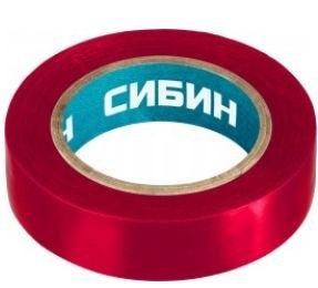 Изолента 10мх15мм красная, СИБИН 1235-3