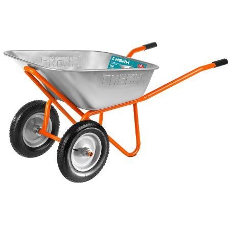 Тачка 200кг/110л строительная двухколесная, СИБИН 39905_z01