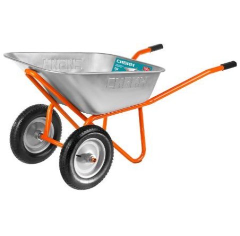 Тачка 200кг/110л строительная двухколесная, СИБИН 39905_z01