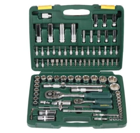 Торцовые головки 4-32мм, 1/2", 1/4", 95 предметов KRAFTOOL 27883-H95_z03