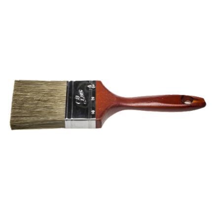 Кисть плоская 75мм, деревянная ручка, смешанная щетина, STAYER 01051-075