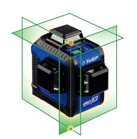Зеленый нивелир лазерный 3D 20/70м, ЗУБР 34909