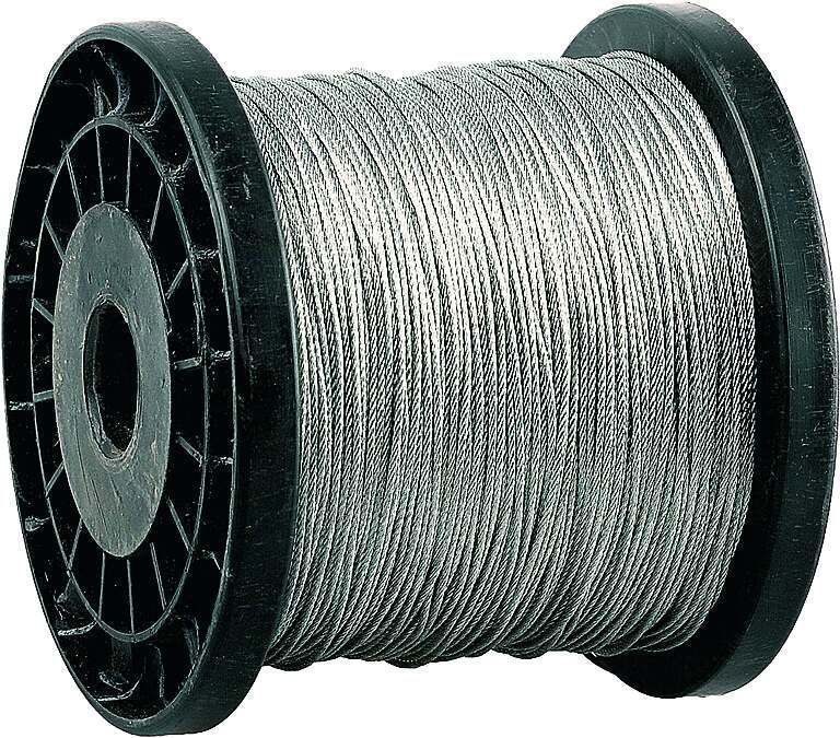 Трос d=1мм L=200м, DIN 3055 стальной оцинкованный, ЗУБР 4-304110-01
