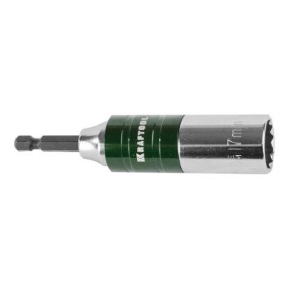Бита с торцовой головкой 17мм, CrV, хвостовик E 1/4", KRAFTOOL 26397-17