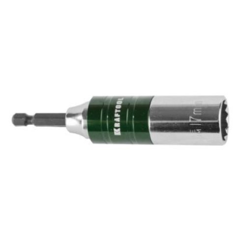 Бита с торцовой головкой 17мм, CrV, хвостовик E 1/4", KRAFTOOL 26397-17