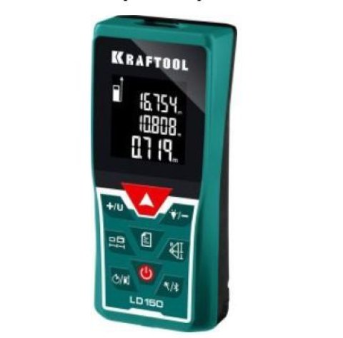 Дальномер лазерный до 150м, точность 1,5мм, KRAFTOOL 34767