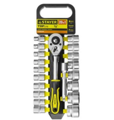 Торцовые головки 8-32мм, 1/2", STAYER 27750-H20