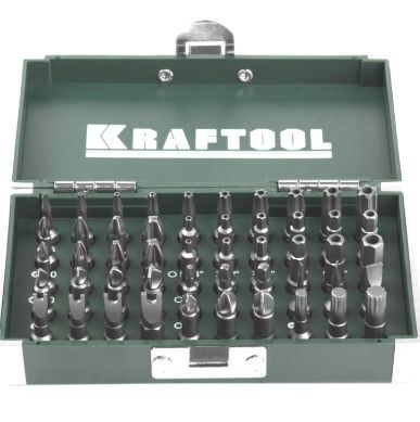 Биты 50шт кованые торсионные, Cr-Mo, KRAFTOOL 26065-H50