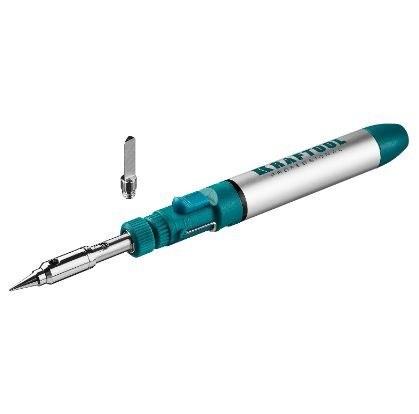 Газовый паяльник 3-в-1, 30-70Вт, горелка, фен, 1300грС, KRAFTOOL 55504-H3