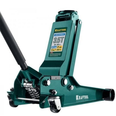Домкрат подкатной 3.5т h=95-552мм, KRAFTOOL 43454-3.5