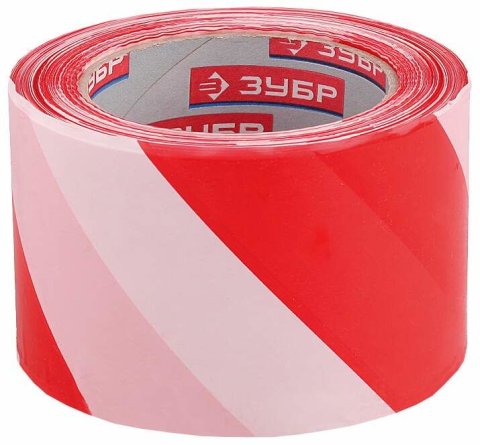 Сигнальная лента 50ммх200м красно-белая ЗУБР 12240-50-200