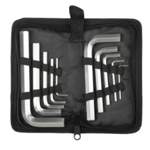 Ключи имбусовые короткие HEX 2-14мм, 10 предм, Cr-V, STAYER 2740-H10_z01