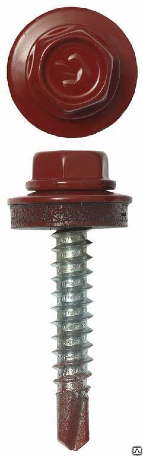 Кровельные саморезы 4.8x29мм, 400шт, RAL 8017, ЗУБР 4-300315-48-029-8017