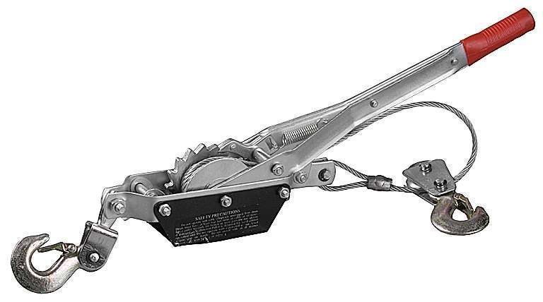 Лебедка 2т/3м рычажная, тросовая, ЗУБР 43105-2