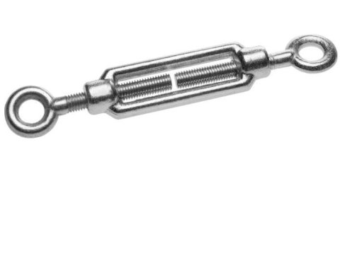 Талреп DIN 1480, кольцо-кольцо, кованая муфта, М6, 15 шт, ЗУБР 4-304375-06