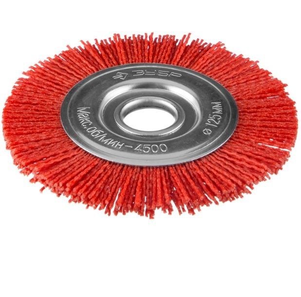 Щетка дисковая 150х22мм для УШМ, нейлоновая проволока, ЗУБР 35160-150_z01
