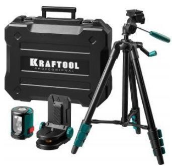 Нивелир лазерный CL-20 со штативом до 20 м, 0,2 мм/м, KRAFTOOL 34700-4